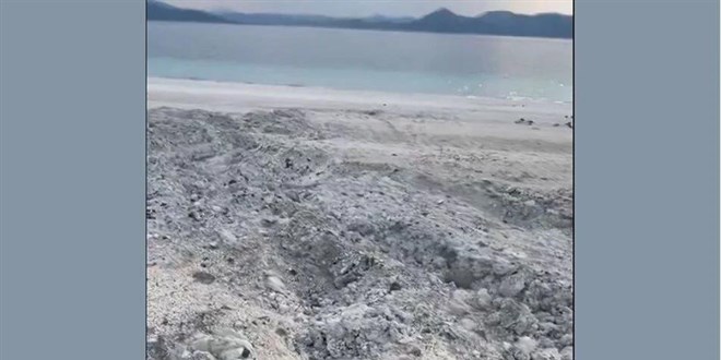 'Salda Gl sahili kepeyle tahrip edildi' iddias: Burdur Valilii'nden aklama