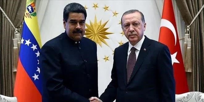 Cumhurbakan Erdoan, Venezuela Cumhurbakan telefonda grt