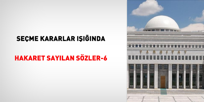 Seme kararlar nda hakaret saylan szler-6