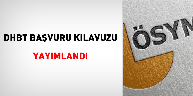 DHBT bavuru klavuzu yaymland