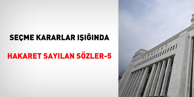 Seme kararlar nda hakaret saylan szler-5