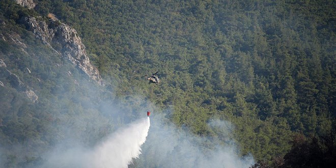 Manisa'daki orman yangn 6. gnnde kontrol altna alnd