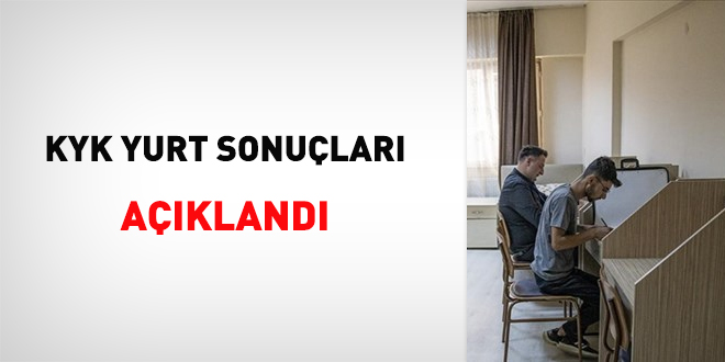 KYK yurt sonular akland