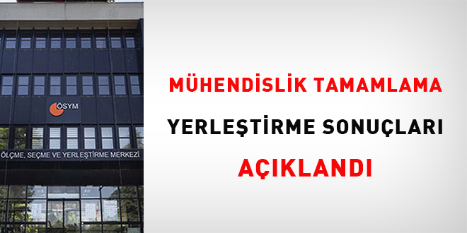 Mhendislik Tamamlama Yerletirme sonular akland