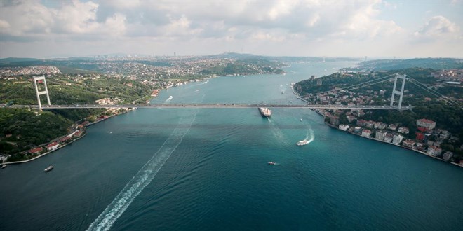 stanbul Boaz'nda gemi trafii askya alnd