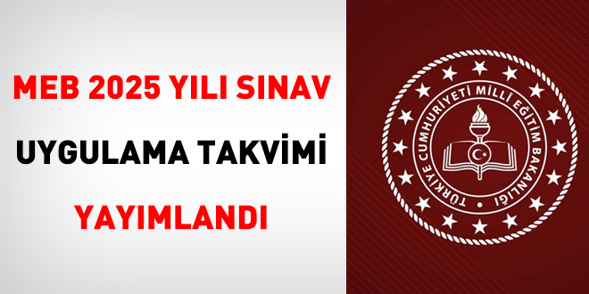 MEB 2025 yl snav uygulama takvimi yaymland