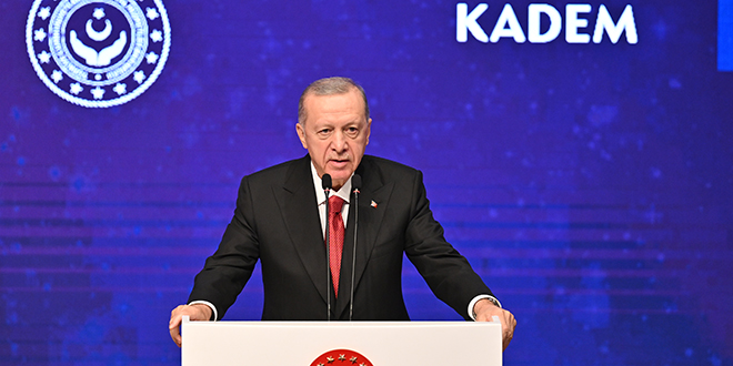 Erdoan: Hayatn tm alanlarnda kadnlar arasndaki ayrma son verdik