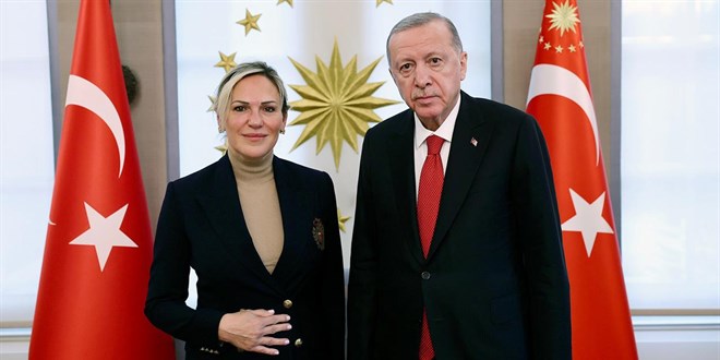 Cumhurbakan Erdoan, Trkiye Tenis Federasyonu Bakan Mderrisgil'i kabul etti