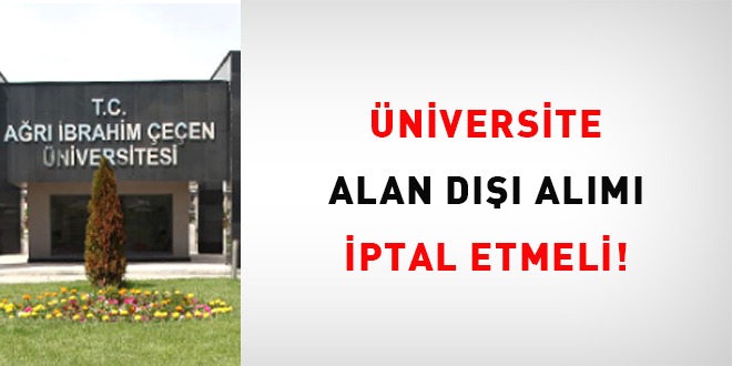 niversite, alan d alm iptal etmeli!