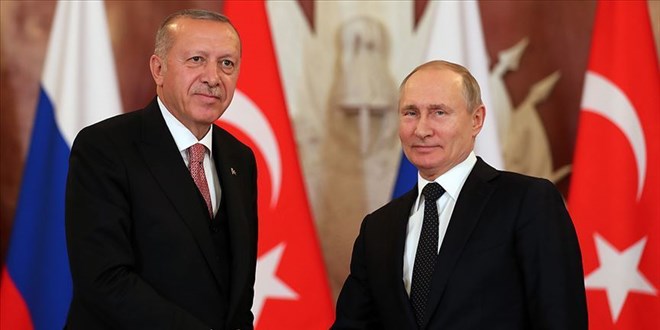 Cumhurbakan Erdoan Putin ile grt