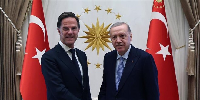 Cumhurbakan Erdoan, NATO Genel Sekreteri Rutte'yi kabul etti