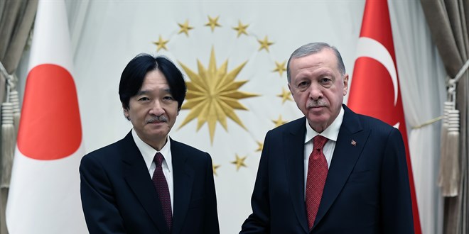 Cumhurbakan Erdoan, Japonya Veliaht Prensini kabul etti