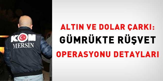 Altn ve dolar ark: te gmrkte rvet operasyonu detaylar