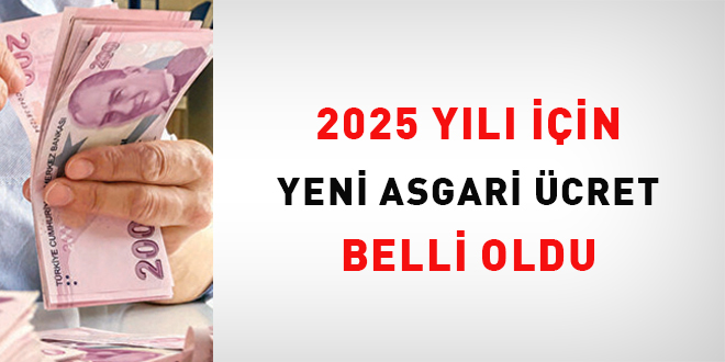 2025 yl iin yeni asgari cret belli oldu