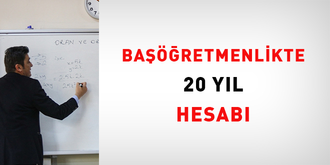 Baretmenlikte 20 Yl Hesab