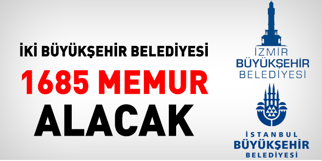 2 Bykehir Belediyesi 1685 memur alacak