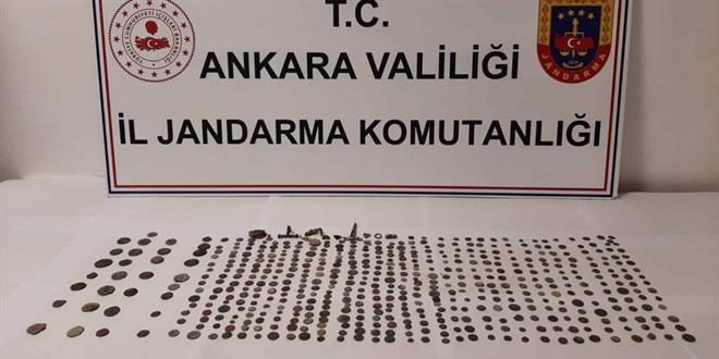 Ankara'da 530 obje ve sikke ele geirildi