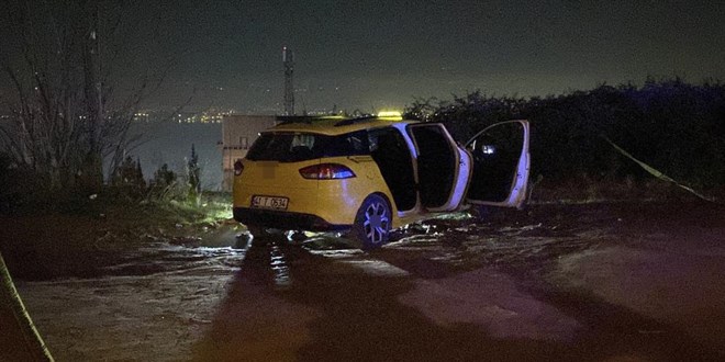 Taksici yol kenarnda boaz kesilmi halde bulundu