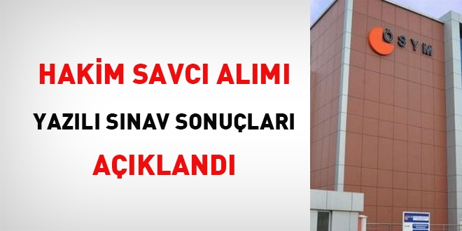 Hakim savc alm yaz sonular akland