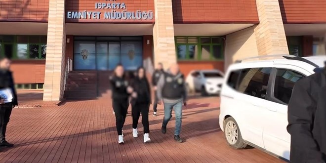 Isparta'da antaj operasyonu: 2 tutuklama