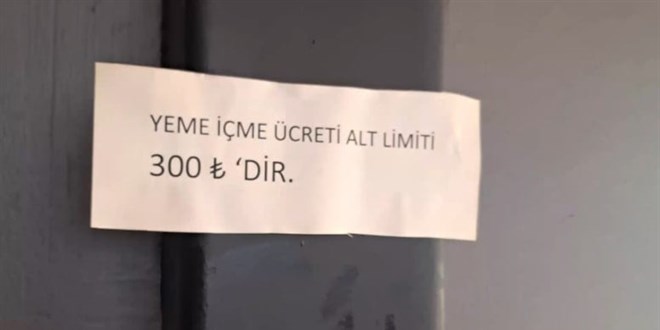 Kafe ve restoranlarda 'harcama limiti' uygulamas