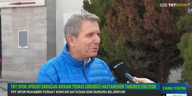 TRT spikeri Erdoan Arkan'dan iyi haber geldi