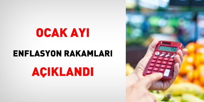 Ocak ay enflasyon rakamlar akland