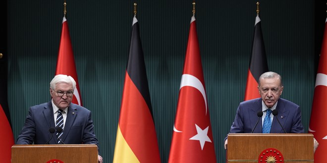 Erdoan ve Steinmeier'den 'Gazze iki devletli zm' vurgusu