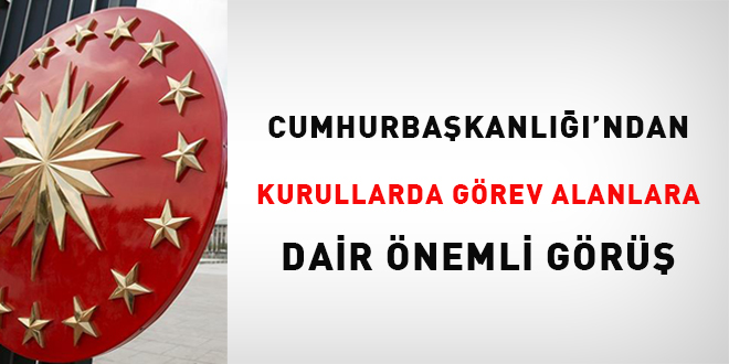 Cumhurbakanl'ndan kurullarda grev alanlara dair nemli gr!