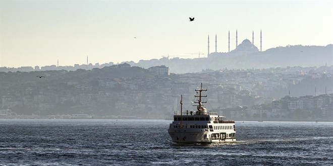 stanbul'da vapur seferleri hava engeli