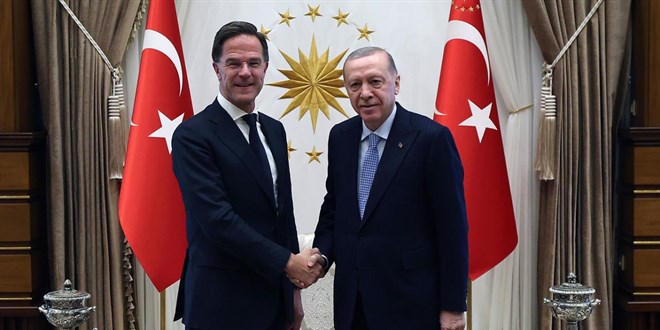 Cumhurbakan Erdoan, NATO Genel Sekreteri Rutte ile grt