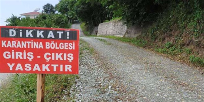 Bitlis'te bir kyde ap karantinas balatld