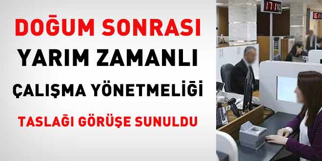 Doum sonras yarm zamanl alma ynetmelii tasla kurumlarn grne sunuldu