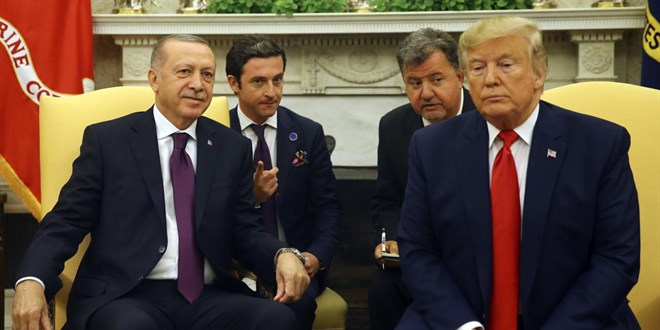 Cumhurbakan Erdoan Trump ile grt