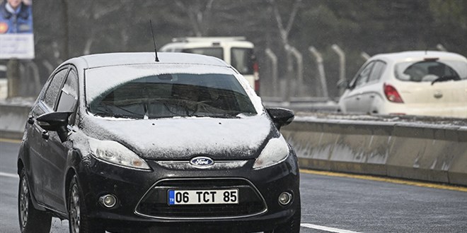 Ankara'da Kar Ya ve Souk Hava Uyars