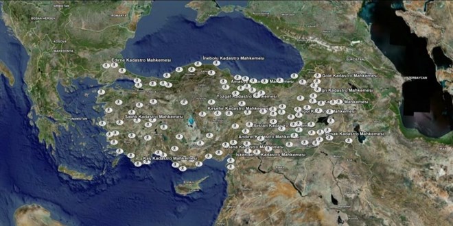 Trkiye'de lk Kadastro Mahkemeleri Haritas Oluturuldu