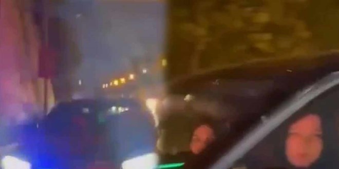 Menzil grubuna ait çakarlı araca ceza verildi