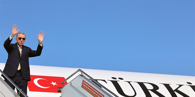 Erdoğan, Azerbaycan'daki temaslarının ardından yurda döndü