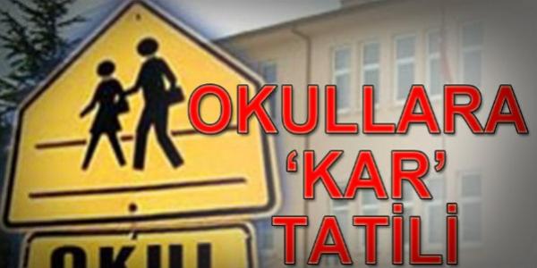 Karaman'n 4 ilesinde okullara kar tatili