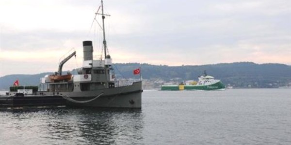 Trkiye'nin yeni sismik gemisi anakkale Boaz'ndan geti