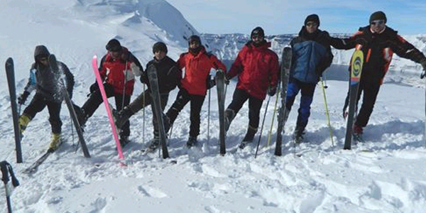 Nemrut Da kayak severlerin aknna urad