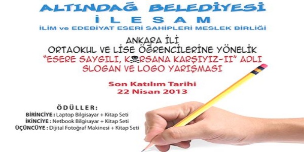 Genler korsanla mcadele iin logo tasarlayacak