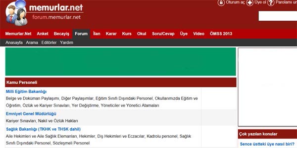 Forum kategorileri yeniden dzenlendi