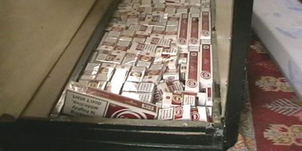 Aydn'da 4 bin paket kaak sigara ele geirildi