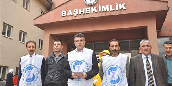 SES Hakkari ubesi'nden greve katlm ars