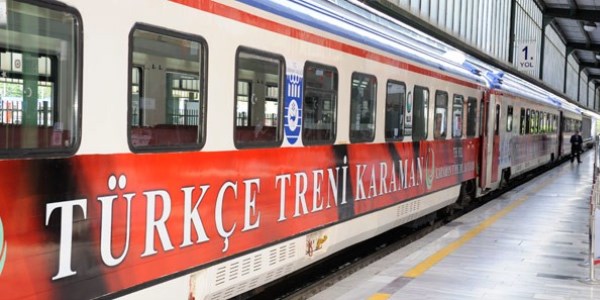 zmir'den yola kan 'Trke Treni' Konya'da