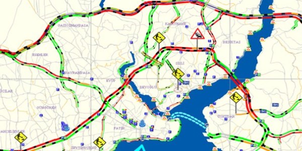 Dikkat stanbul'da trafik durdu!