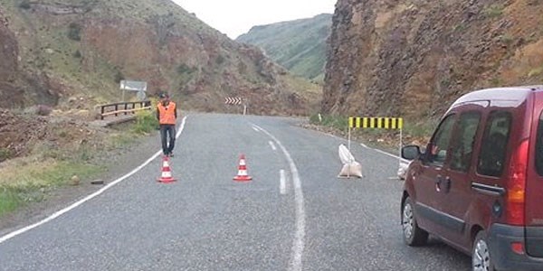 Kazman - Erzurum yolu trafie kapatld