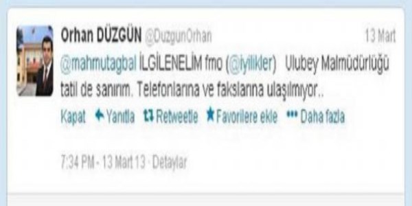 Memurlara Twitter uyars!