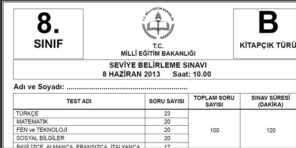 SBS'de bir matematik sorusunun hatal olduu iddias